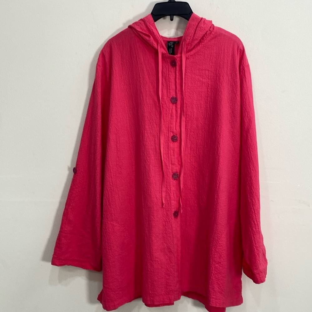 Focus Casual Life Cotton Button Front top XL